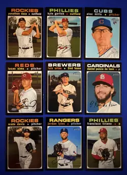 Lot of (26) 2020 Topps Heritage Short Print Baseball Cards #s 401-499 & 701+ - Image 5
