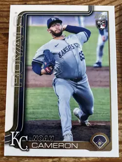 Noah Cameron Rookie Card Lot of 9 2025 Topps Chrome Heritage Kansas City Royals - Image 3