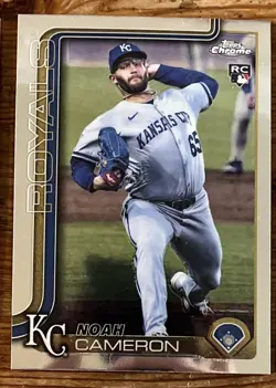 Noah Cameron Rookie Card Lot of 9 2025 Topps Chrome Heritage Kansas City Royals - Image 4