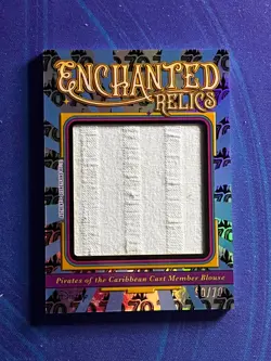 2025 Topps Disneyland 70th PIRATES OF THE CARIBBEAN BLOUSE Enchanted Relic 60/70 - Image 1