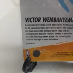 2023-24 Hoops Premium Stock - Attack the Rack Victor Wembanyama Silver Prizm RC - Image 3