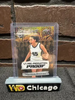 Hannah Stuelke 1/1 Pre-Production Proof Leaf Metal Women of Sports 2023 Indiana - Image 1