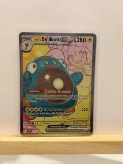 Pokemon Card Iono’s Ionos Bellibolt ex 172/159 Journey Together Full Art Holo NM - Image 1