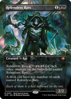 Relentless Rats (Borderless) - Near Mint MTG Special Guests - Image 1