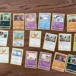 Pokemon TCG Regular Card Lot 19 Carvanha Diglett Baltoy Snom Inkay - Image 3
