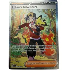 Pokemon Ethan's Adventure Sv10 Destined Rivals Rare Holo 236/182 Card NM - Image 1