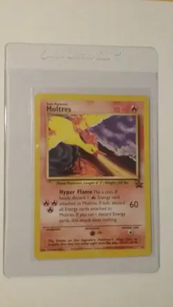 Moltres Pokemon the Movie 2000 black star promo card #21 fire NM or better - Image 5