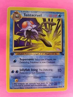 Tentacruel 1st Edition Fossil Pokemon Card WOTC NM - Mint - Image 3