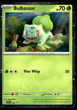 Pokemon TCG SV: Scarlet & Violet Promo Cards #046 Bulbasaur NM - Image 1