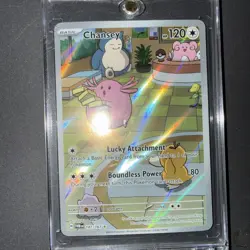 Pokemon Chansey 187/147 Scarlet & Violet Holo Rare Card - Basic, 120 HP, 2024 - Image 1