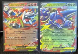 Lot of two Mega EX Pokemon Cards Mega Camerupt 340 HP & Mega Heracros EX - NM - Image 1