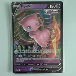 Pokemon Mew V 113/264 Fusion Strike Holo Rare 180 HP English Card - Image 1