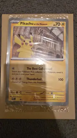 Pikachu At The Museum Jumbo Card! - Image 1