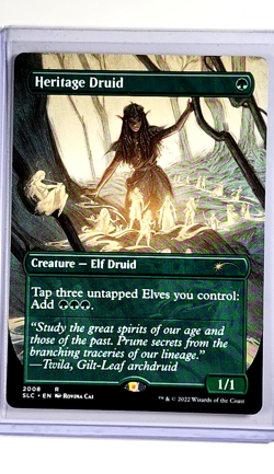 2022 MTG Magic the Gathering Secret Lair 30th Countdown SLD #2008 Heritage Druid - Image 1