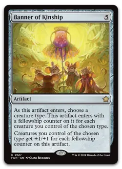 Banner of Kinship #127 (LP) Foundations FDN Magic MTG - Image 1