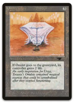 Onulet (LP) Antiquities ATQ Magic MTG - Image 1