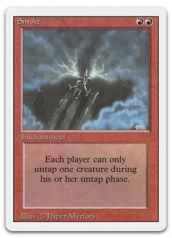Smoke (LP) Revised Edition 3ED Magic MTG - Image 1