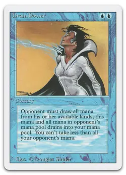Drain Power (LP) Revised Edition 3ED Magic MTG - Image 1