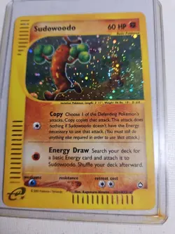 Pokemon Sudowoodo Aquapolis Holo H24/H32 English 2002 see description - Image 1