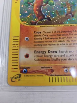 Pokemon Sudowoodo Aquapolis Holo H24/H32 English 2002 see description - Image 4