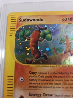 Pokemon Sudowoodo Aquapolis Holo H24/H32 English 2002 see description - Image 5