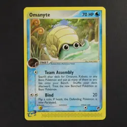 Omanyte 70/100 EX Sandstorm Pokemon TCG VG Condition - Image 1