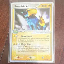 Pokemon TCG Manectric ex 101/107 EX Deoxys Holo Ultra Rare English 2005 - Image 1