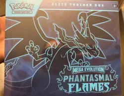 Pokemon TCG: Phantasmal Flames - Elite Trainer Box Sealed New Plus Free Bonus 10 - Image 1