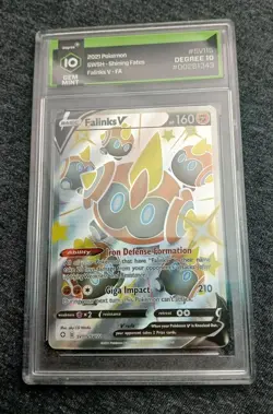 Degree GEM MINT 10 Falinks V SV115/SV122 Shining Fates: Shiny Vault Pokemon TCG - Image 1