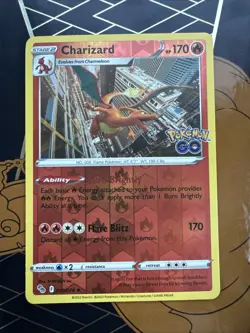 Charizard 010/078 Holo Rare Pokemon GO Pokemon Reverse Holo Near Mint - Image 1
