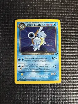Dark Blastoise 3/82 Holo Rare Pokemon 2000 Team Rocket LP - Image 1