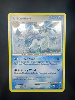 Glaceon 20/100 - Diamond Pearl Majestic Dawn Holo Cosmos Rare Pokemon - LP - Image 1