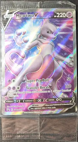 Sealed Mewtwo V SWSH229 Pokemon TCG Sword & Shield Black Star Promo - Image 1