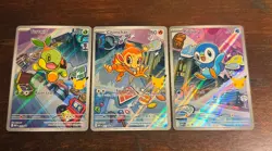 Pokemon 2026 First Partners Illustration Collection Promo Set - Sinnoh Starters - Image 1