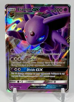 Pokemon TCG | Espeon GX Ultra Rare 61/149 SM Base Set | LP - Image 1
