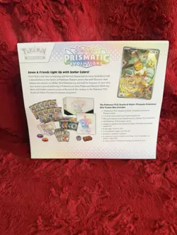 Pokemon TCG Prismatic Evolutions Elite Trainer Box New and Sealed Small Tear - Image 4