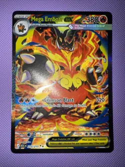 Mega Emboar ex 273/217 SIR Special Illustration Rare Pokemon Ascended Heroes NM - Image 1