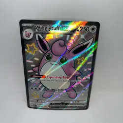 Wigglytuff ex 222/091 Shiny Ultra Rare Paldean Fates Pokemon Holo Near Mint - Image 1