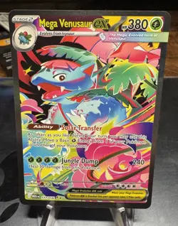 Pokemon Mega Evolution Mega Venusaur EX 177/132 Special Illustration Rare SIR - Image 1