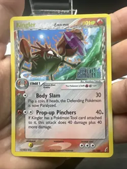 Pokemon Kingler (Delta Species) 22/100 Crystal Guardians Reverse Holo NEAR MINT - Image 3