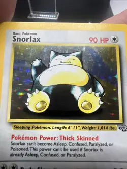 Pokemon Snorlax 11/64 – Jungle – Holo Rare – Moderate Play - Image 4