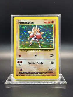 Hitmonchan 007/102 – Base Set – Holo Rare – Light Play (C) - Pokemon - Image 1