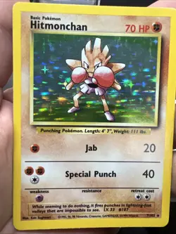 Hitmonchan 007/102 – Base Set – Holo Rare – Light Play (C) - Pokemon - Image 3