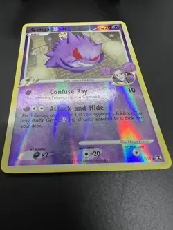 Pokemon TCG Rising Rivals Gengar GL 40/111 Reverse Holo Rare 2009 - Image 3