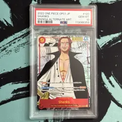 2022 One Piece Romance Dawn | Shanks Manga Alt Art English | Op01-120 PSA 10 - Image 1