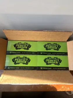 4x Pokemon TCG Perfect Order Pokemon Center ETB | UN SEALED CASE *BRAND NEW* - Image 1