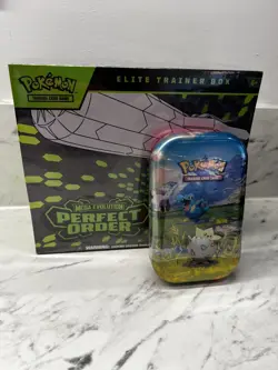 Pokemon TCG Perfect Order ETB & Ascended Heroes Mini Tin Bundle Brand New Sealed - Image 1