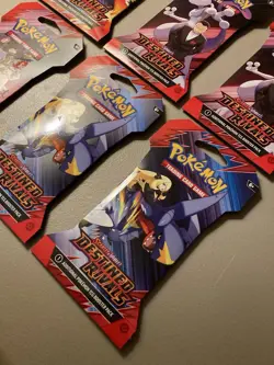 Lot of 6 Pokemon TCG Destined Rivals Booster Packs Sleeved Blister Packs New - Image 3