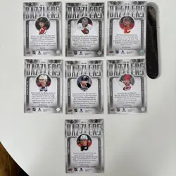 2025-26 Upper Deck Serie 1-2 Dazzlers Blue And Orange 7 Cards Lot - Image 2