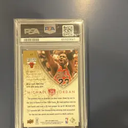 2009-10 Upper Deck Jordan Legacy Michael Jordan #48 PSA 9 Chicago Bulls - Image 2